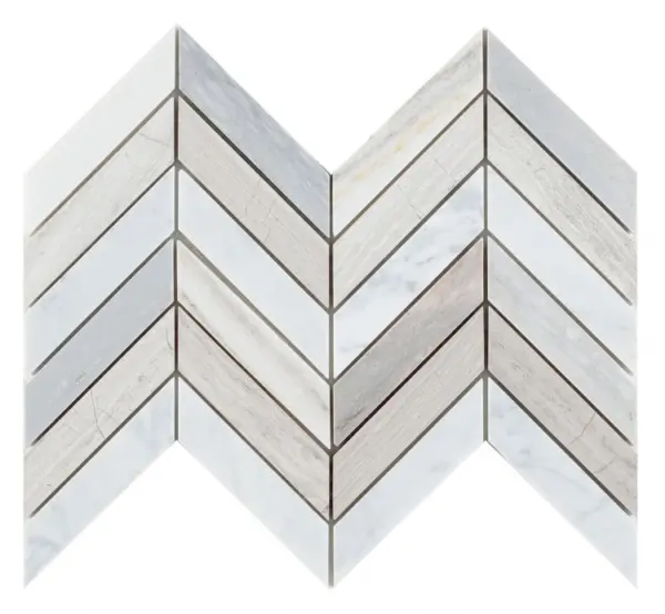 Elysium Chevron Blue 8 x 12