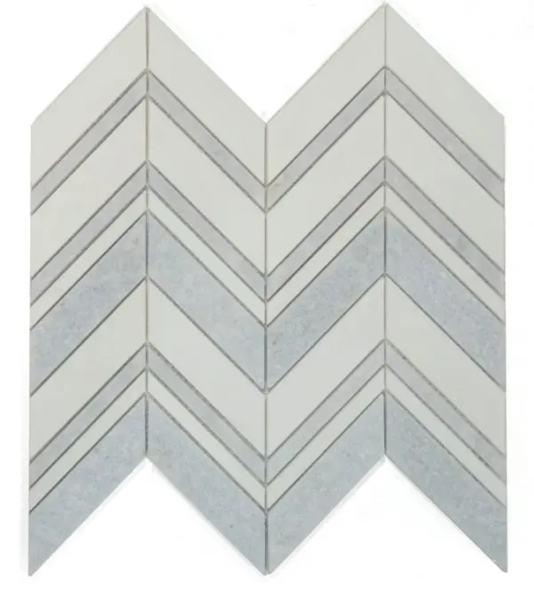 Elysium Chevron Crystal Ocean 11.75 x 12.25