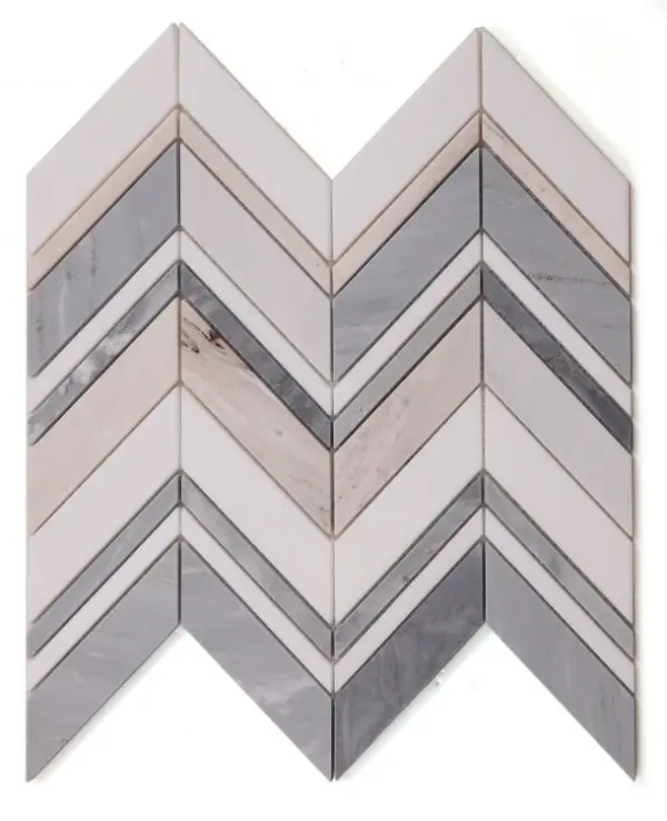 Elysium Chevron Ravenna Blue 11.75 x 12.25