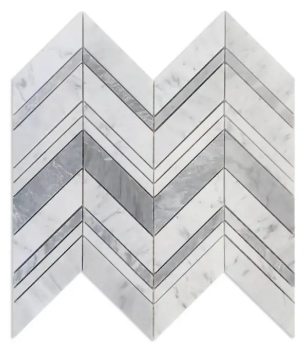 Elysium Chevron Ravenna Grey 11.75 x 12.25