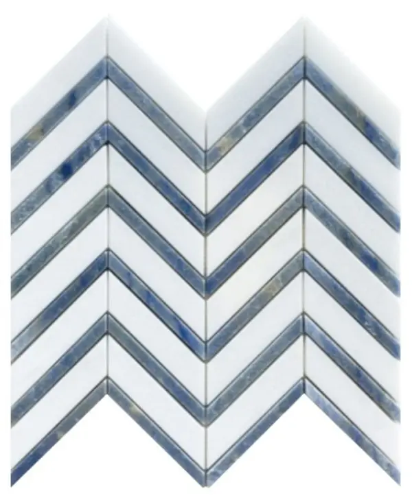 Elysium Chevron Royal Sapphire 12 x 12