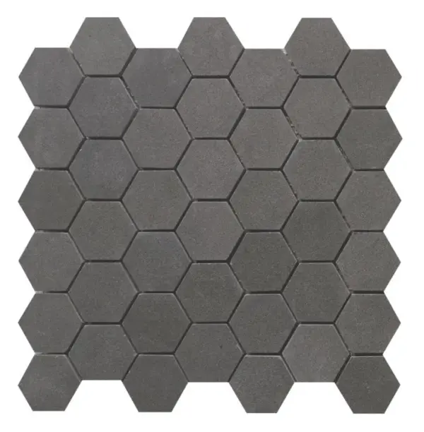 Elysium Hexagon Basalt 2 x 2 11.75 x 12