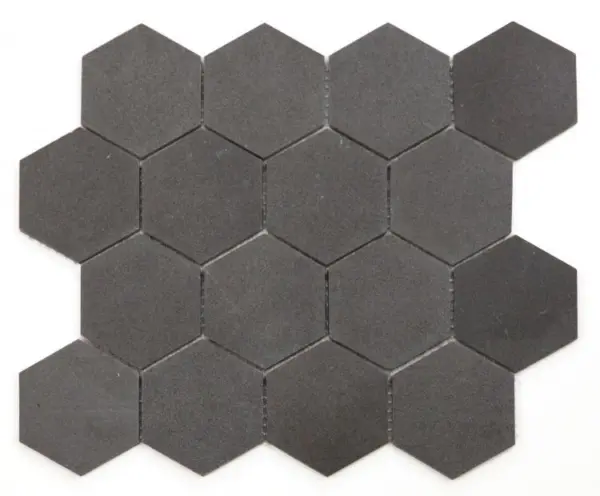 Elysium Hexagon Basalt 3 x 3 10.25 x 11.75