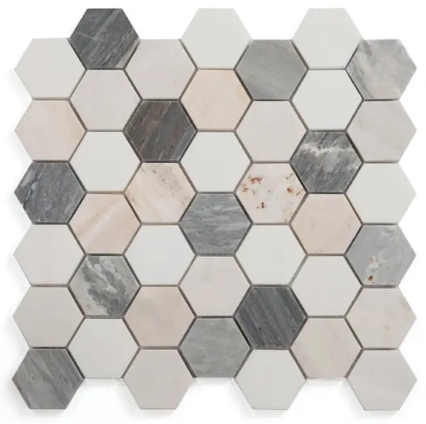 Elysium Hexagon Beach 2 x 2 11.75 x 12