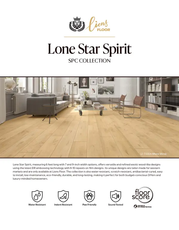 Lions Floor LVP- Lone Star Spirit - Odessa Palm 7x72 - Image 2