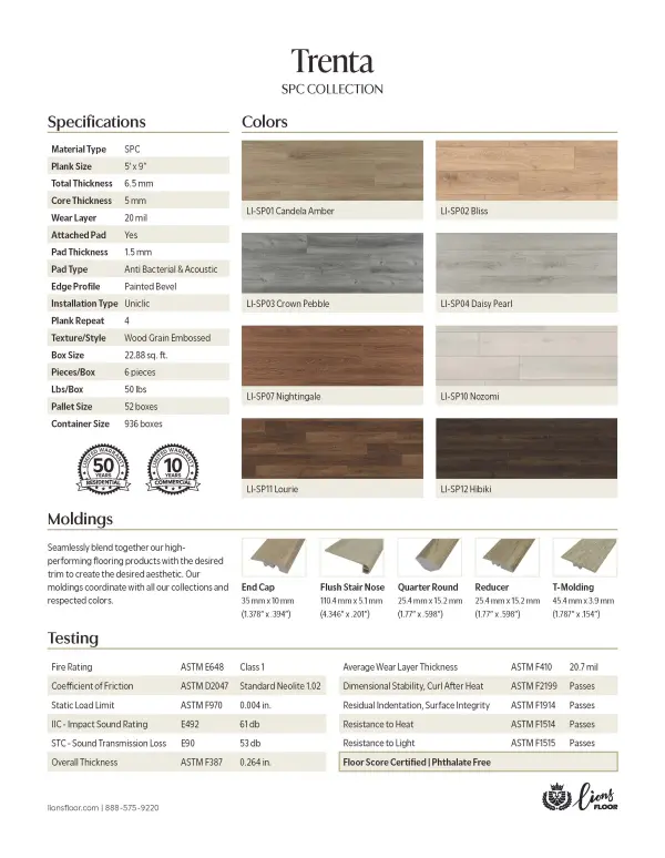 Lions Floor LVP- Trenta - Daisy Pearl - Image 3