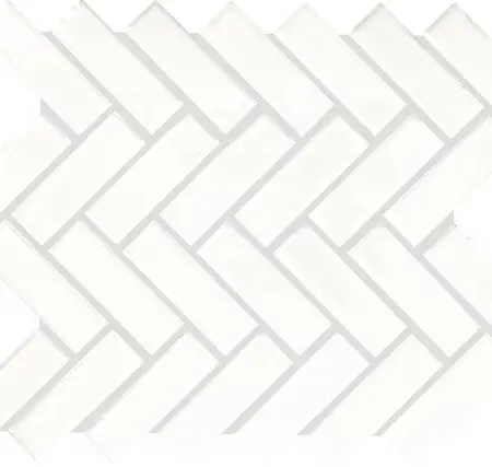 Dal Tile Color Wheel Herringbone Arctic White