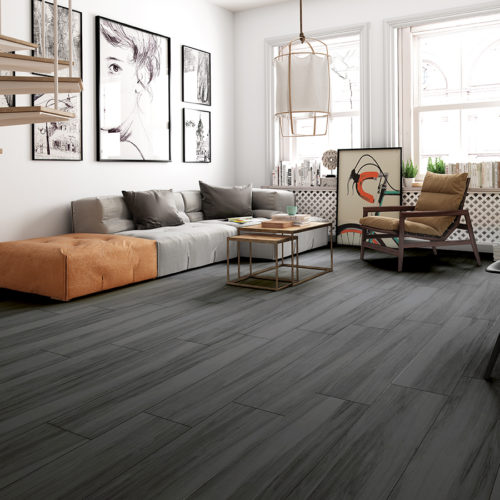 Hensa Gris 9x47  porcelain wood look tile
