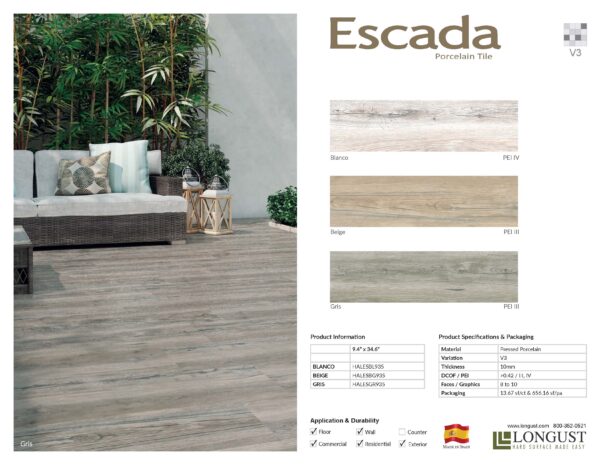 Escada Product Info