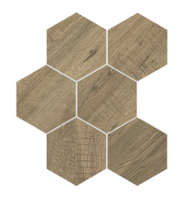 Dal Tile Sleigh Creek Chariot 8x9 Hexagon Tile