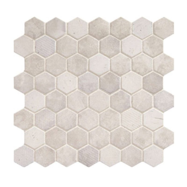 Dal Tile Vintage Hex Wisdom White