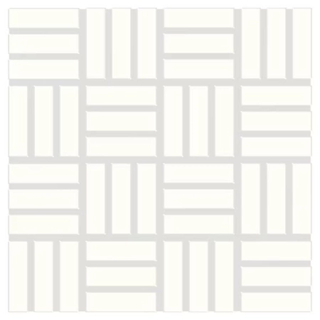 Dal Tile Color Wheel Lattice Weave Arctic White
