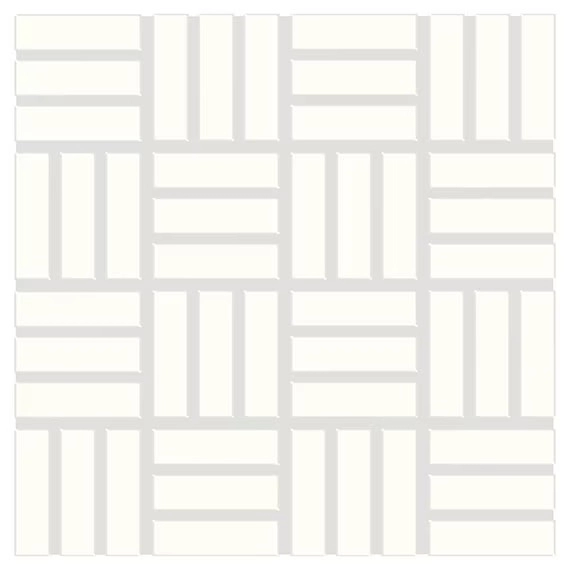 Dal Tile Color Wheel Lattice Weave Arctic White
