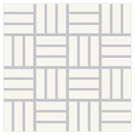 Dal Tile Color Wheel Lattice Weave Arctic White Matte