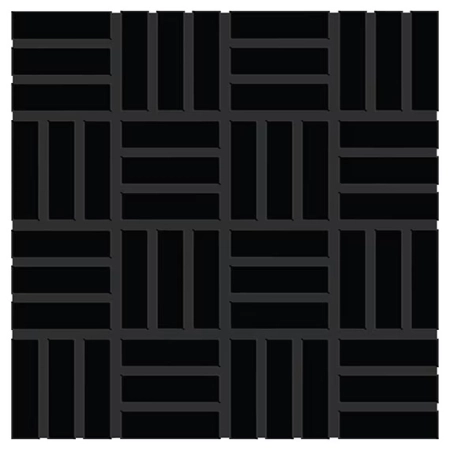 Dal Tile Color Wheel Lattice Weave Black Matte