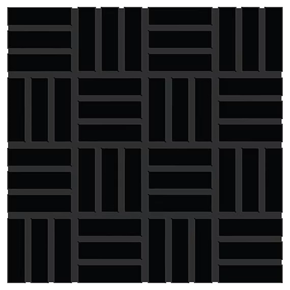 Dal Tile Color Wheel Lattice Weave Black Matte