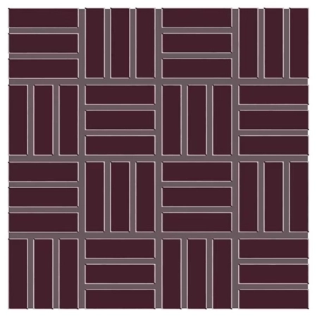 Dal Tile Color Wheel Lattice Weave Plum Crazy