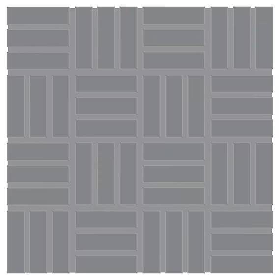 Dal Tile Color Wheel Lattice Weave Suede Gray Matte