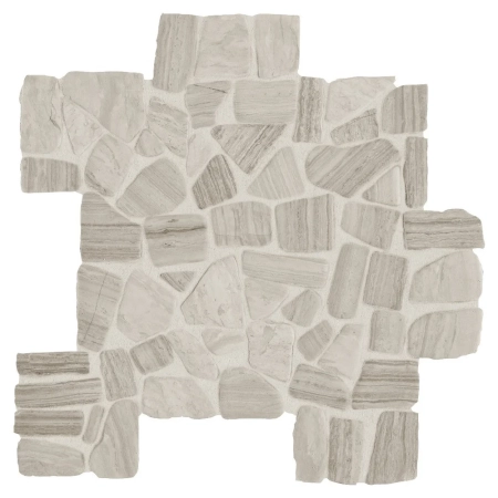 Dal Tile Decorative Accents River Pebble Chenille White