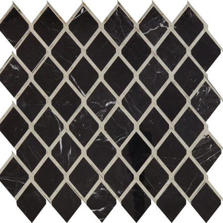 Dal Tile Lavaliere Chain Link Nero Marquina Antique Mirror