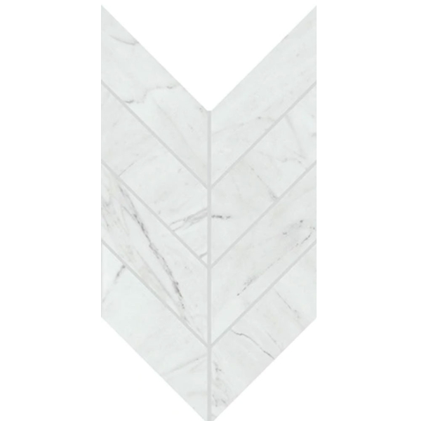 Dal Tile Marble Attache Lavish Chevron Diamond Carrara