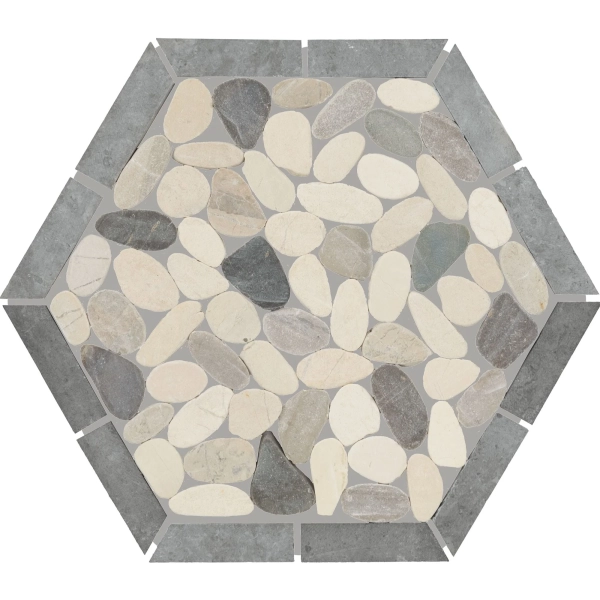 Dal Tile Pebble Oasis Framed Pebble Harbor