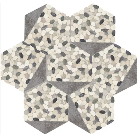 Dal Tile Pebble Oasis Trihex Pebble Harbor